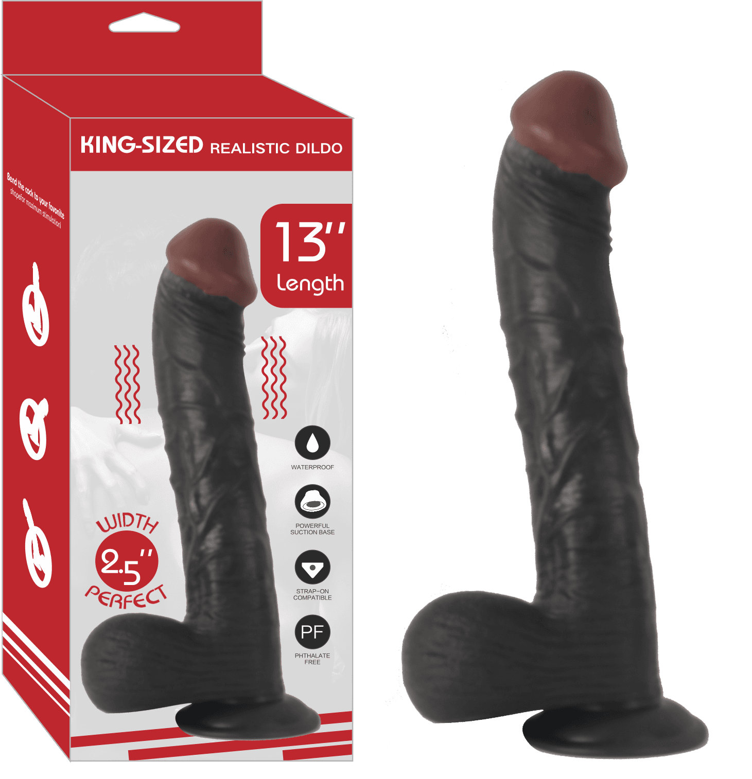 REALİSTİK DİLDO 13' BLACK