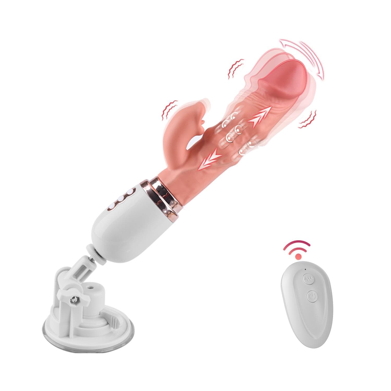 Pembe Tilki 10 Modlu Dual Motorlu Realistik Vibratör